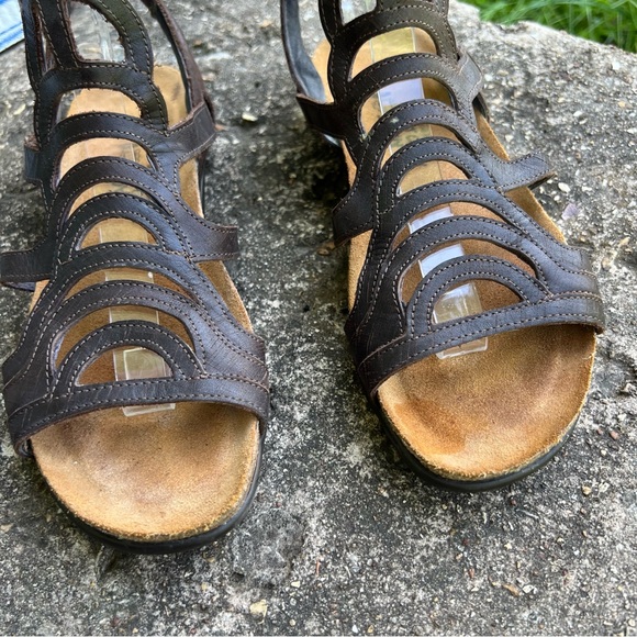 NAOT Leather Brown Gladiator Sandals - Picture 3 of 6